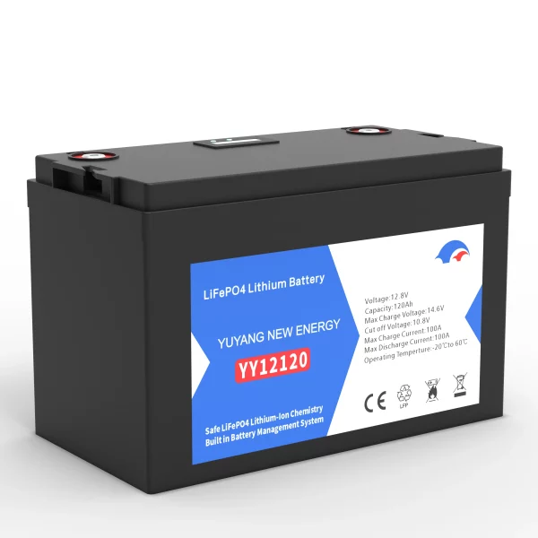 12.8V 120AH Plastic Case LiFePO4 Battery