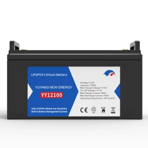 12.8V 100AH Plastic Case LiFePO4 Battery