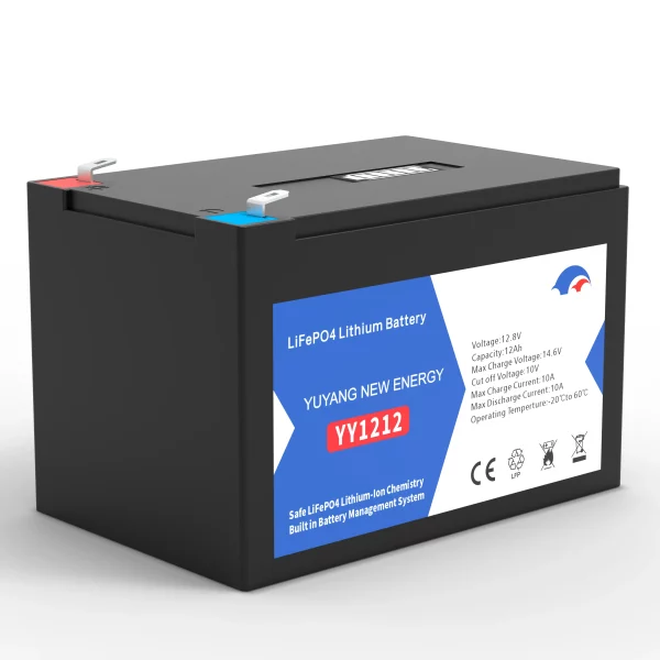 12.8V 12AH Plastic Case LiFePO4 Battery