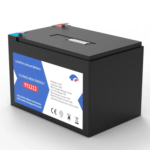 12.8V 12AH Plastic Case LiFePO4 Battery