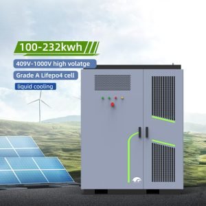 100KW 200kwh 215kwh energy storage container solar liquid cooling lithium ion battery cabinet